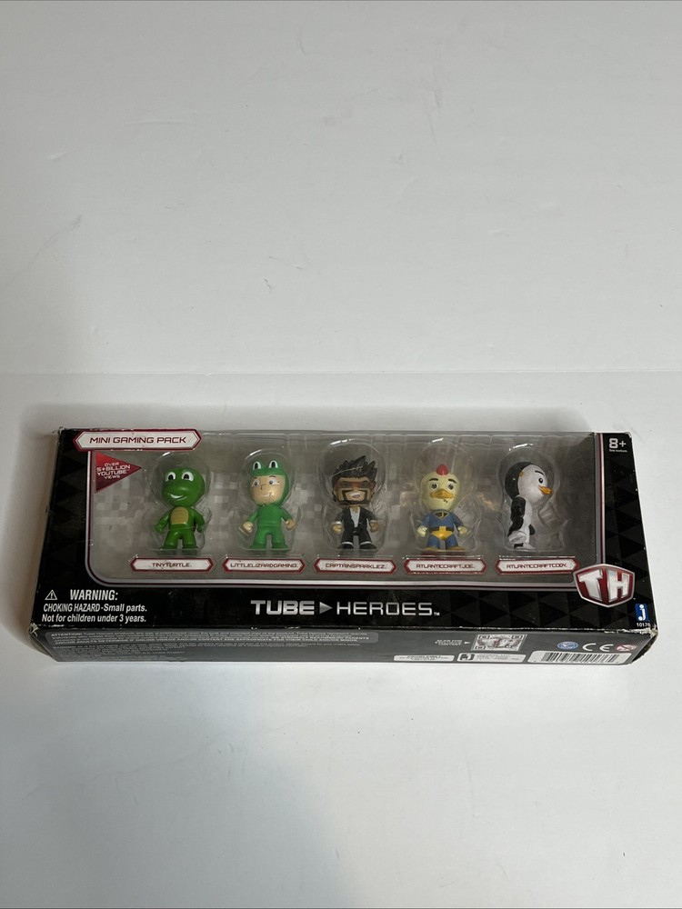 Tube Heroes Mini Action Figure Gaming Collector 5 Pack New In Box