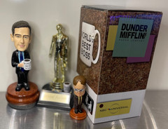 The Office Custom Michael Scott Dwight Bobble Lot, Dundee Award Rabid Wrist Band