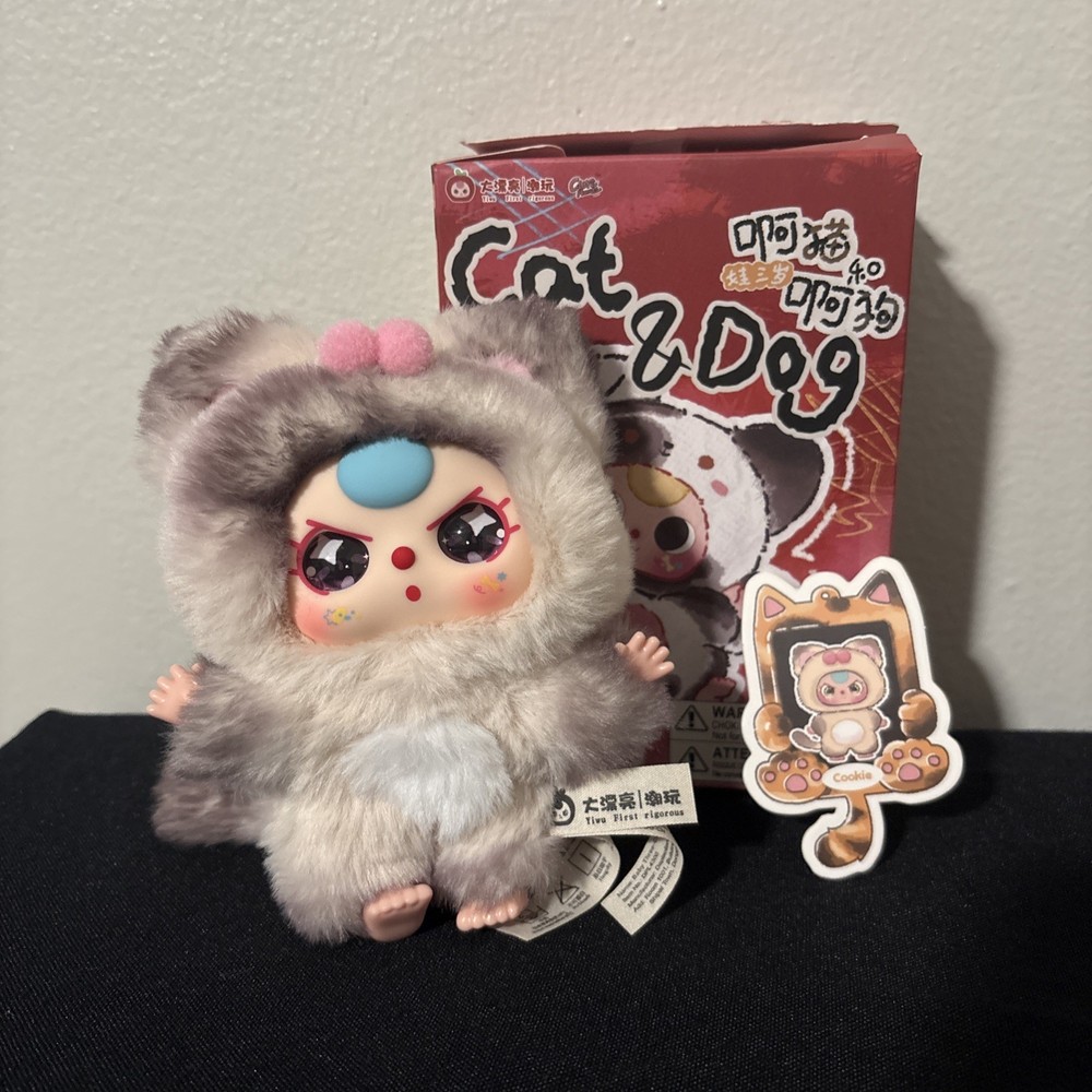 BB3 Baby Three Cats and Dogs Confirmed Yellow Cookie Cat Special Eyes New