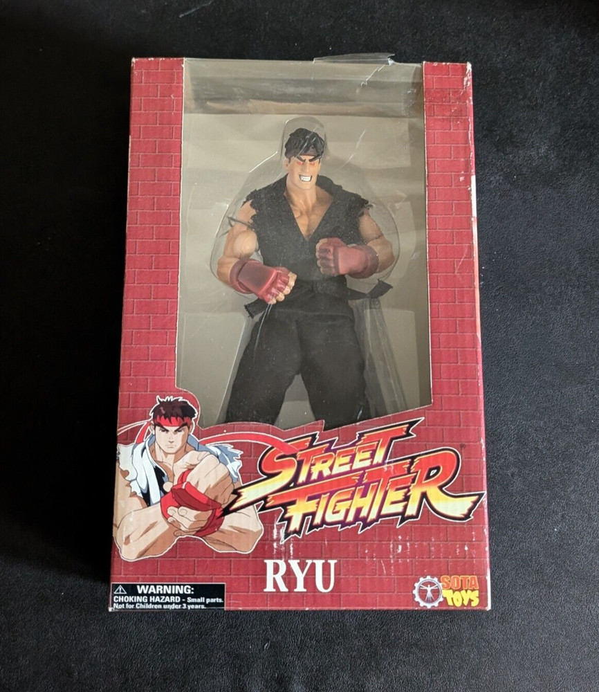 2005 Sota Toys Street Fighter Evil Ryu Rotocast action figure sealed NIB