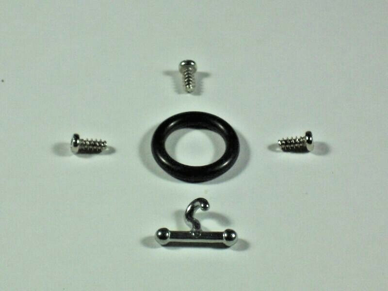GI Joe 3.75 in 3 3/4in O-ring T-Hook Screws 5 piece replacement waistband O-ring