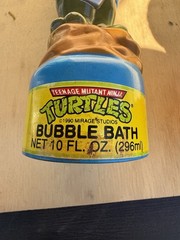 TEENAGE MUTANT NINJA TURTLES BUBBLE BATH VINTAGE 1989 SEALED 10 Fl OZ Leonardo