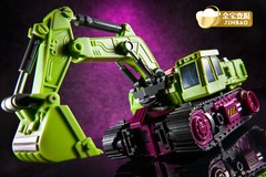 Jinbao Transformation Green Oversized Devastator Gravity Builder With No Box