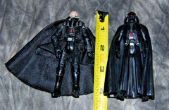 Lot of 2 Star Wars Darth Vader, Saga Legends Unmasked & Force Awakens Figures