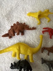 Dinosaurs Lot Of 16 Prehistoric Jurassic Figures Plastic Rubber Vtg 60’s 70’s
