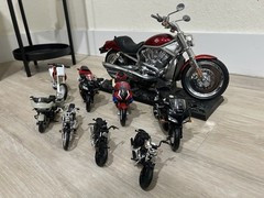 Motorcycle toy replica collection