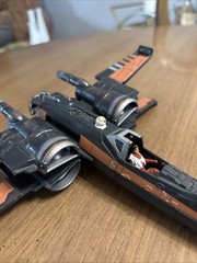 2017 Star Wars Poe Dameron’s X-Wing Last Jedi W/ BB8 Missing 3 Laser Canons