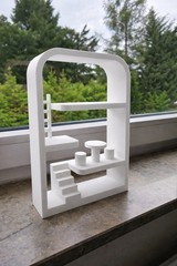 Smiski House Display Shelf with Furniture Mini Figure Toy