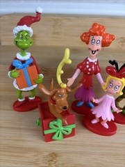 5 Collectible Figures Dr Seuss The Grinch Toy Christmas Gift Cindy Lou Who 2023