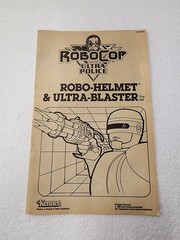 Kenner 1988 RoboCop Ultra Police Robo-Helmet & Ultra-Blaster Open Box w/Caps HP1
