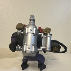 Street Shark Action Figure w/ Backpack Jetpack Tank & Gun (Black/Purple/Silver)