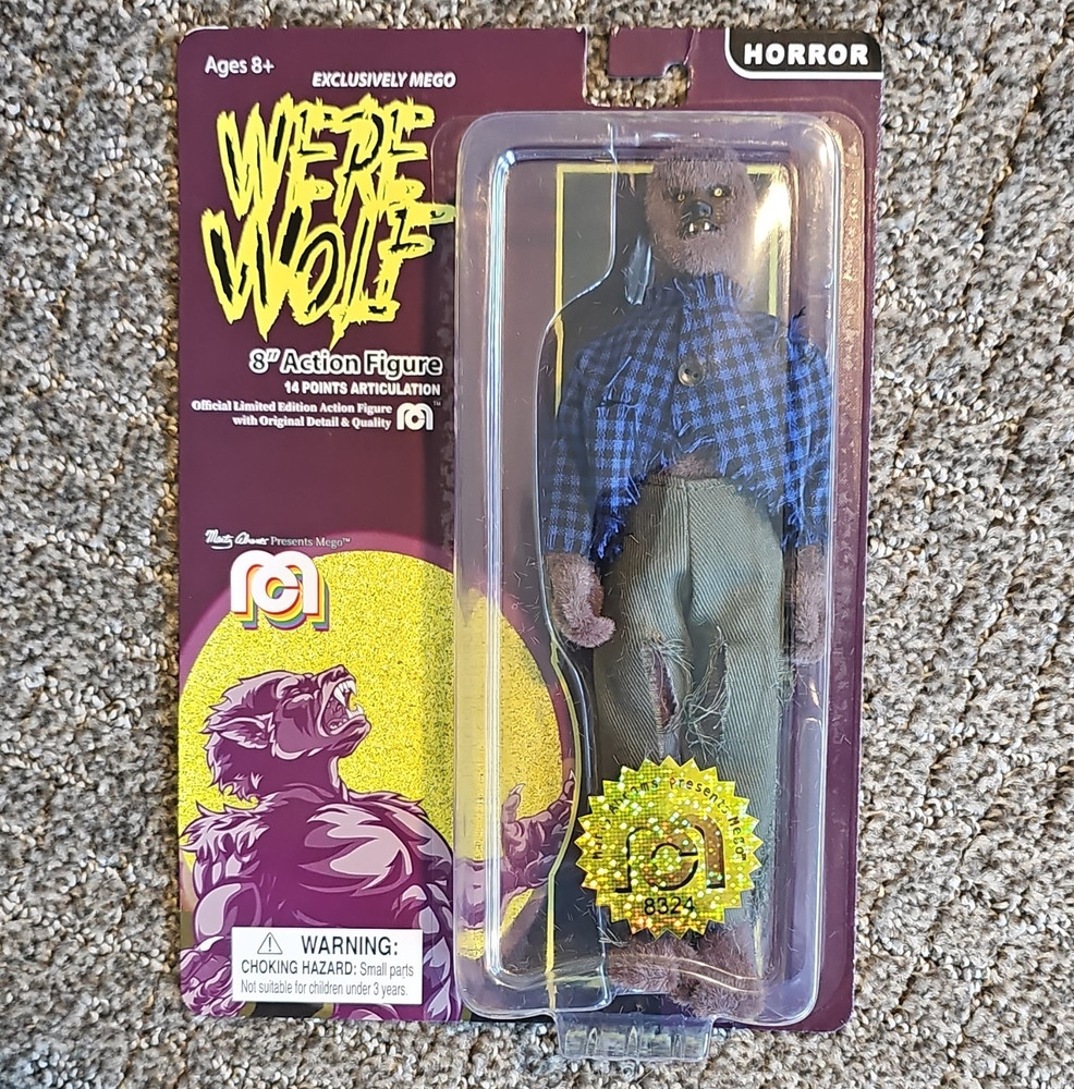 Mego Werewolf 8in Action Figure 14-Point Articulation Horror w/ Clothes