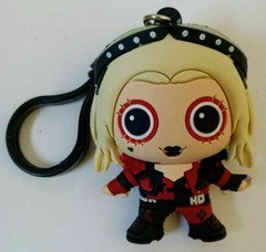 THE SUICIDE SQUAD 3-PC FIGURAL 3D BAG CLIPS ~ HARLEY QUINN,BLOODSPORT,PEACEMAKER