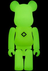 [set of 3] BE@RBRICK Helinox Black & Cyan & Glow 100% 15th Anniversary