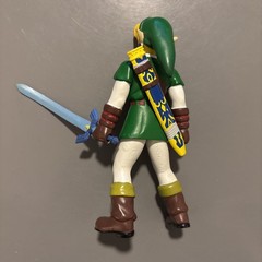 Vintage 1998 BD&A Legend of Zelda Link Figure w/ Sword Ocarina of Time Nintendo