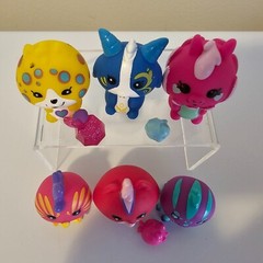 Cepia Bananas Bunch Toy Figure Lot of 6 Spider Goat Rooster Leopard Mini 1.5″