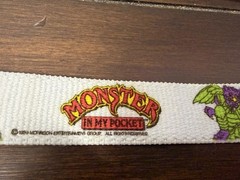 Rare Vintage 1990 Monsters in my pocket Stretch belt licensed enamel BUCKLE NOS