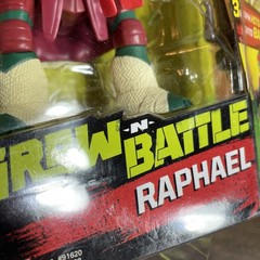 TEENAGE MUTANT NINJA TURTLES THROW-N-BATTLE RAPHAEL ACTION FIGURE New Sealed