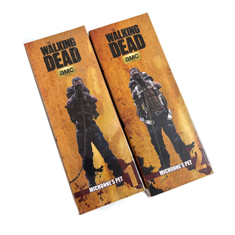 Walking Dead Threezero Michonnes Pets 1 + 2 Both 1/6 Scale Figures Set 2013 NEW