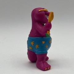 90s 1993 Sun Beach Barney Shovel Pail Swimsuit 2.5″ PVC Action Figure Dinosaur