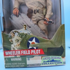 GI Joe Wheeler Field Pilot Pearl Harbor Collection Hasbro 2000 OPEN BOX DAMAGE
