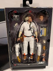 NECA Back to the Future 35th Anniversary Ultimate Doc Brown Hazmat Suit BNIB