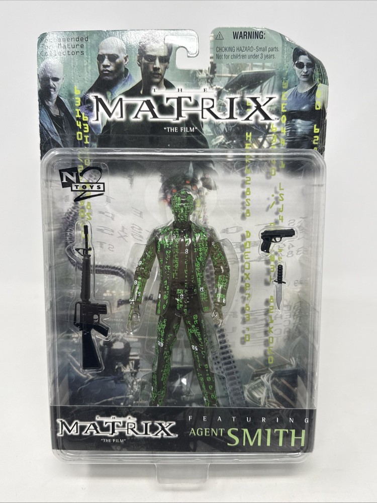 Agent Smith Clear Code Variant The Matrix N2TOYS 1999 Action Figure Sealed