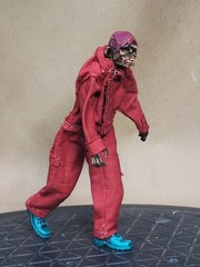 1:12 Scale Stylized Zomb Custom Figure In Jumpsuit