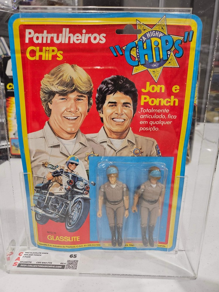 1982 Glasslite Chips Jon & Ponch CAS 65