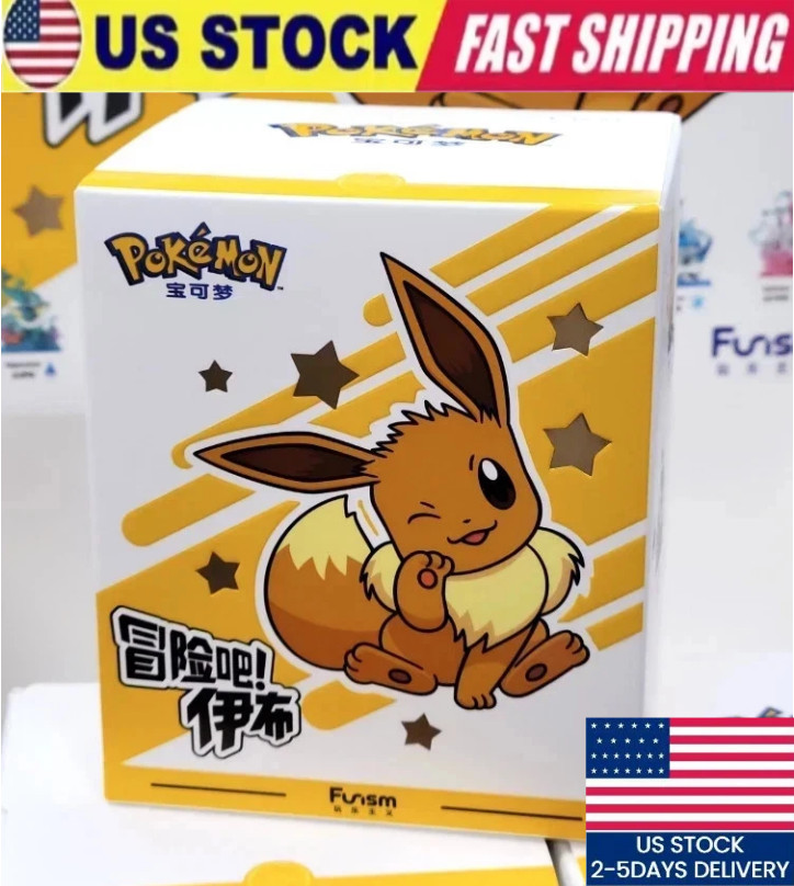 Pokémon Authentic Eevee Funism Evolution Case Blind Box Second Edition USA STOCK