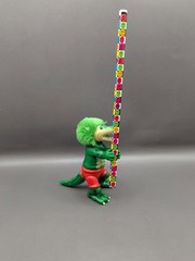 Vintage 1985 Funny Foots Alligator Crocodile Grabber Hugger Figure Toy Dinosaur