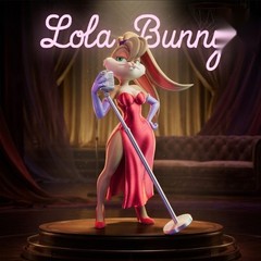 Lola Bunny Singer 3D Printed Figure DIY Kit Built Painted Collector Statue
