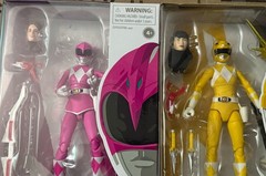 Lightning Collection Mighty Morphin Pink Ranger and Yellow Ranger Set/Lot