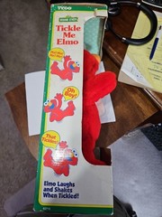Vintage 1996 Tyco TICKLE ME ELMO Red Plush Sesame Street Toy NIP READ!!!!!!!!!!!