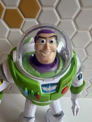 Toy Story Talking Buzz Light-year Figure With Karate Chop Motion and Sounds 12”