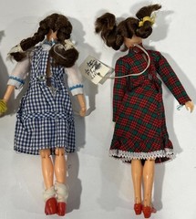 Vintage 1970s Mego Wizard Of Oz Action Figure Dolls Dorothy Witch Scarecrow Lot