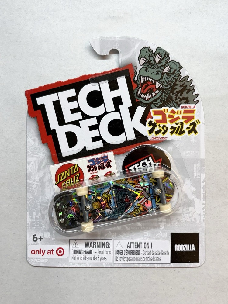 Tech Deck Santa Cruz Godzilla Mothra Target Exclusive Foil King Of Monsters