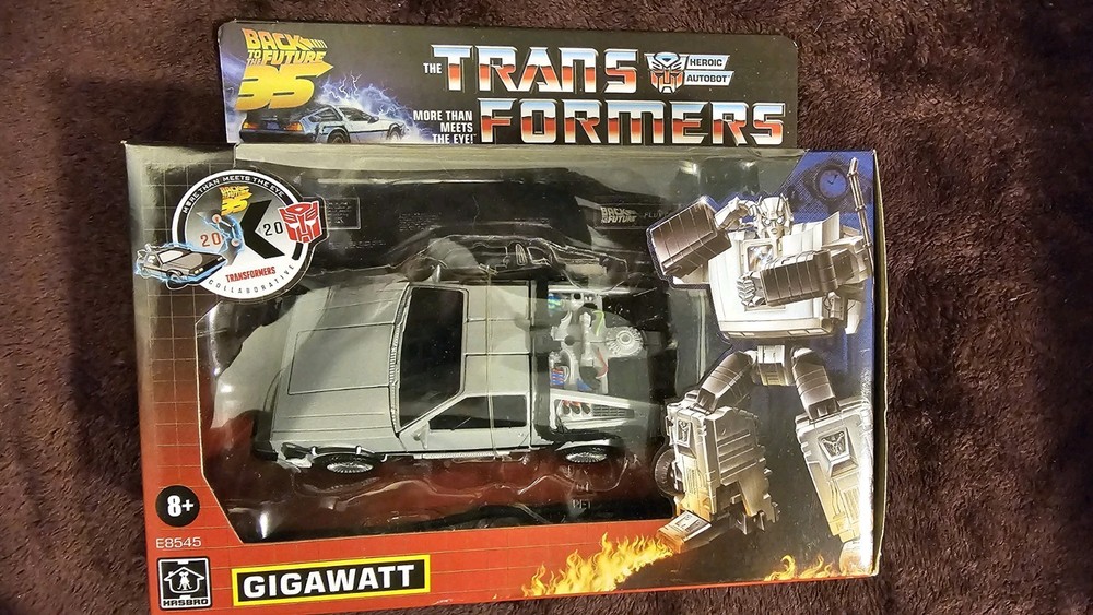 Transformers x Back to the Future Delorean Time Machine 35 Gigawatt