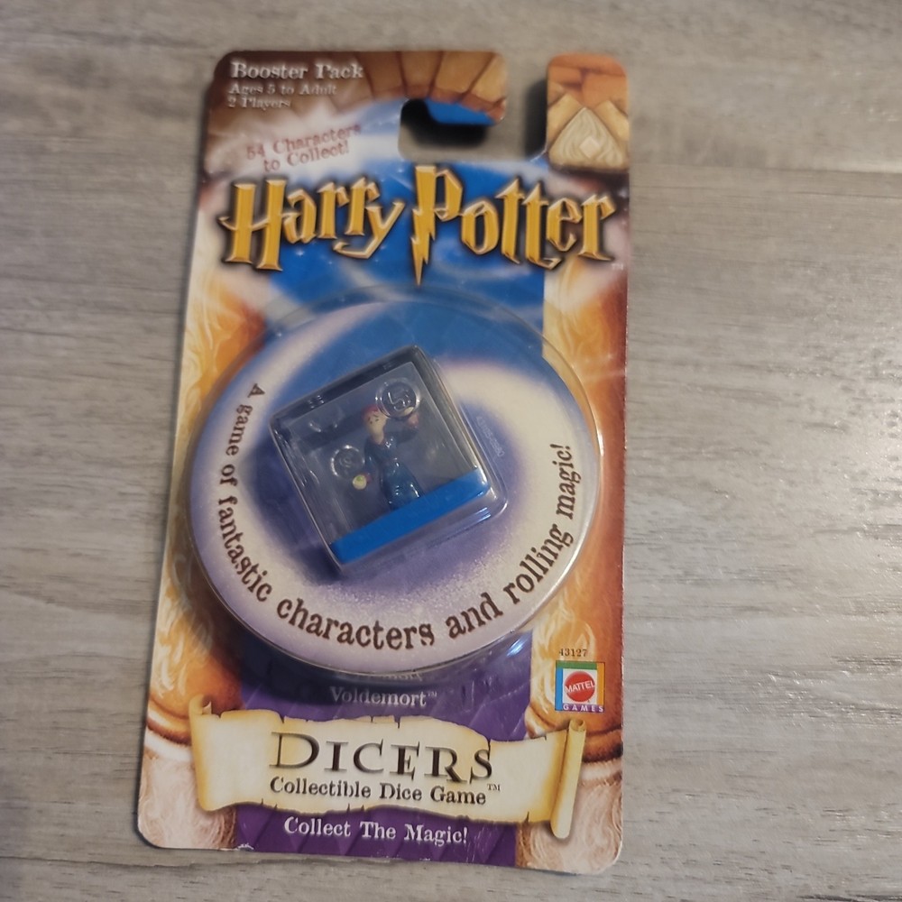 Harry Potter Voldemort Magic Dicer Dice Game Figure Booster Pack 2002 Mattel