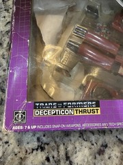 Transformers Original G1 1985 Jet Thrust With Box: Not Complete- See Notes
