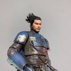 1/12 1/18 Samurai Miyamoto Musashi Head Carving For 6″ 3.75″ Action Figure Body