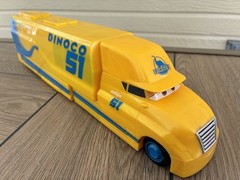 Disney Pixar Cars Cruz Ramirez #51 Dinoco Transporter Hauler Semi Truck Play Set