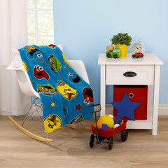Sesame Street Toddler Blanket with Elmo, Big Bird, Cookie Monster & Oscar