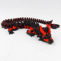 Valentines Dark Heart Dragon Articulated and 3d printed – Multicolor!