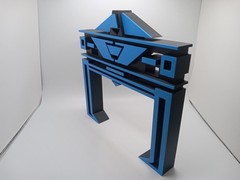 Retro Recognizer / Collector for Tron action figures and lightcycle toys Blk/Blu