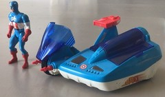 Captain America Vintage Marvel Secret Wars Action Figure 1984 – W/Motorcycle.