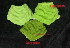 1/10 Handmade Custom Green Wired Skirt For 9” SHF Broly Action Figure（No Figure
