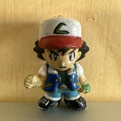 Vintage Tomy Pokemon Chibi Poke House Mini Figure 1” Human Trainer Ash Ketchum