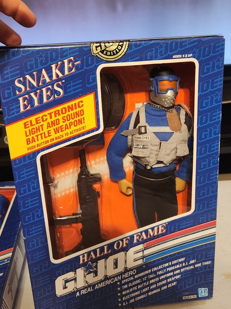 Vintage 1991 GI Joe Hall of Fame Snake Eyes Collector’s Edition Hasbro Boxed