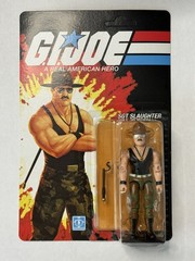 TRANSFORMERS X G.I. JOE KUP TRIPLE “T” 3.75″ SGT SLAUGHTER FIGURE IS UNPUNCHED